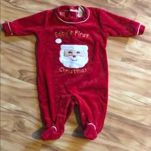 0-3 month baby’s first Christmas onsie